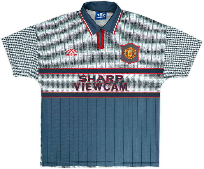 1995-96 Manchester United Away Shirt Beckham #24 - 9/10 - (L)