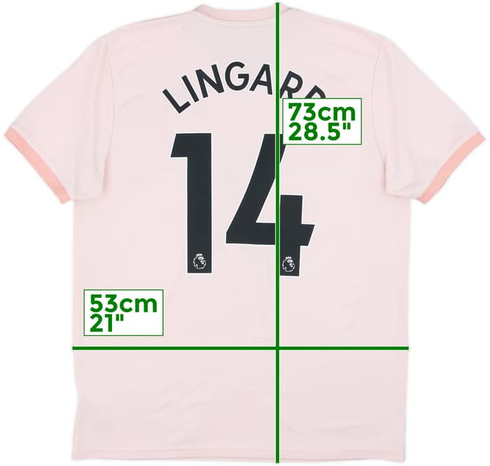 2018-19 Manchester United Away Shirt Lingard #14 - 6/10 - (L)