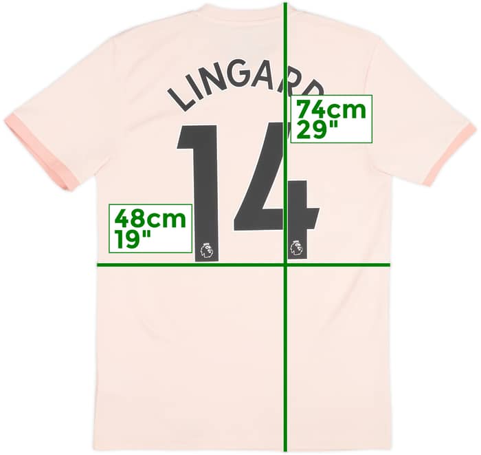 2018-19 Manchester United Camiseta Visitante Lingard #14 - 7/10 - (M)