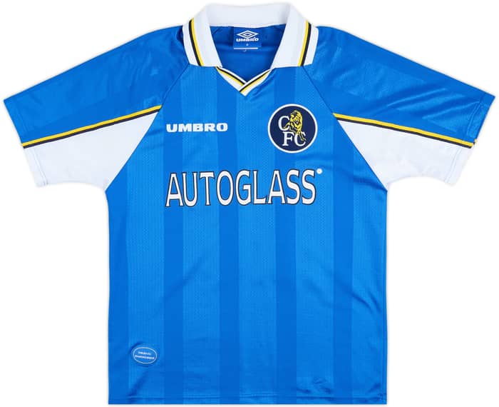 1997-99 Chelsea Home Shirt Zola #25 - 9/10 - (M)