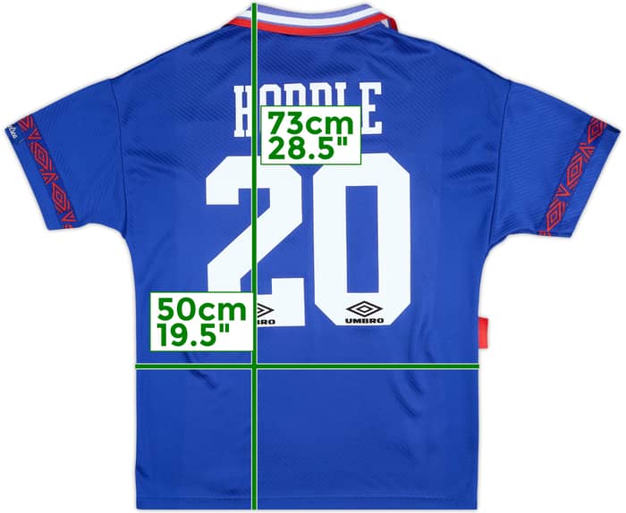 1993-94 Chelsea Camiseta Local Hoddle #20 - 8/10 - (M)