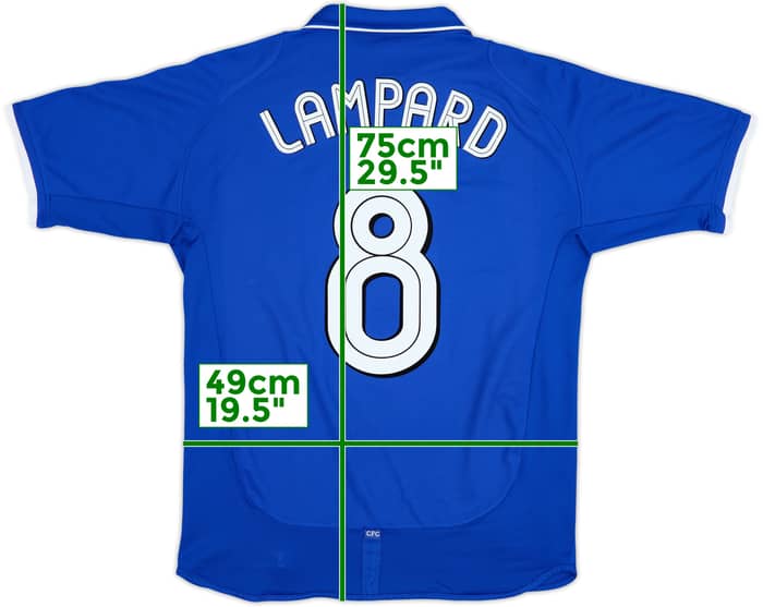 2001-03 Chelsea Camiseta Local Lampard #8 - 8/10 - (M)