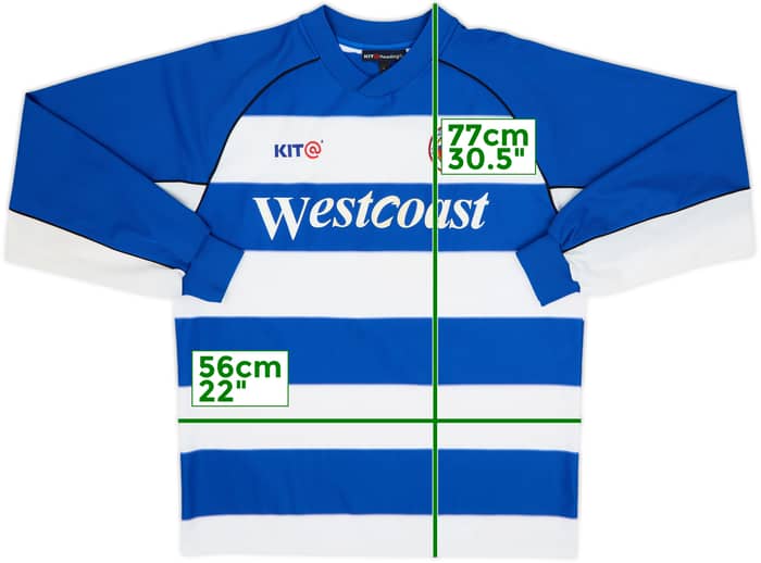 2003-04 Reading Home L/S Shirt - 8/10 - (L)