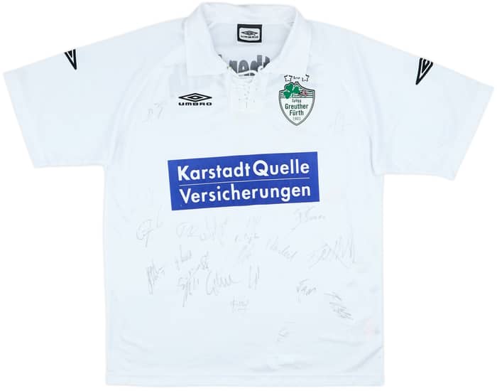 2003-04 Greuther Furth Squad Signed Home Shirt - 6/10 - (XL)