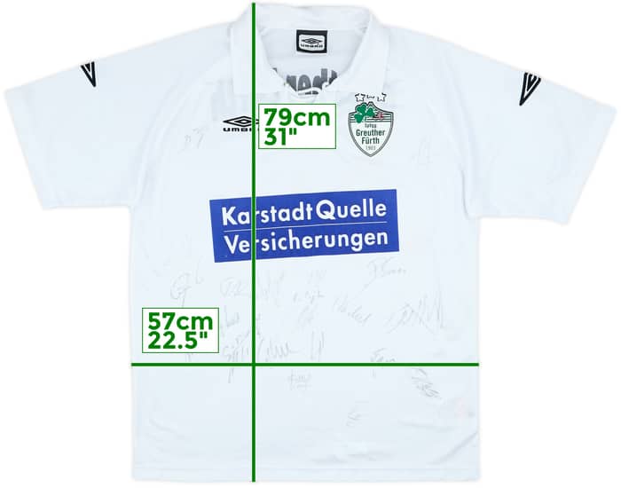 2003-04 Greuther Furth Squad Signed Home Shirt - 6/10 - (XL)