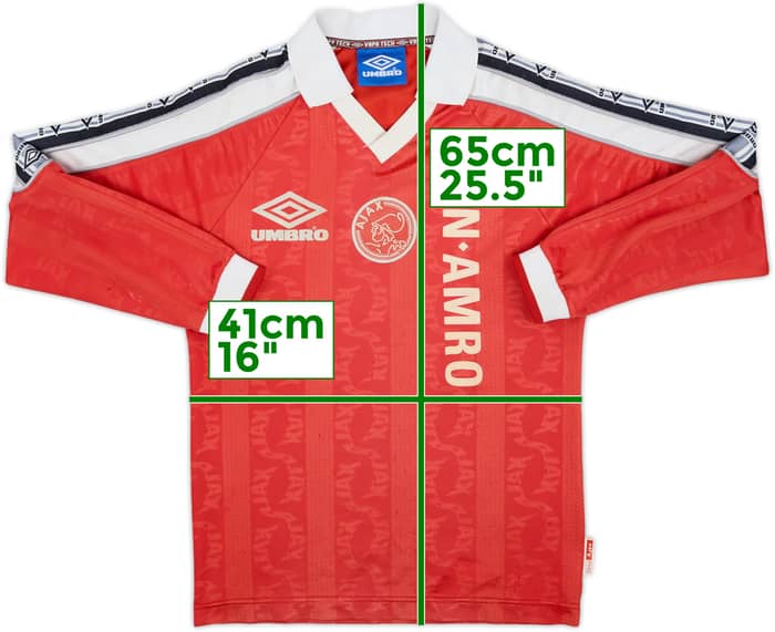 Camiseta Umbro de entrenamiento de manga larga del Ajax 1998-99 - 6/10 - (L. Niños)