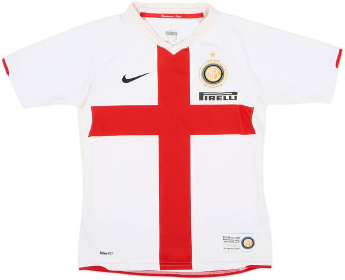 Camiseta de visitante del Centenario del Inter Milan 2007-08 - 4/10 - (Niños L)