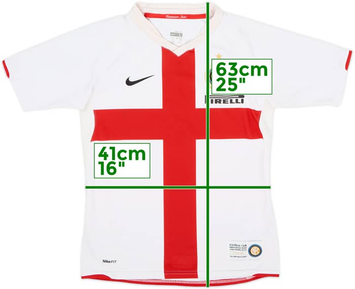 Camiseta de visitante del Centenario del Inter Milan 2007-08 - 4/10 - (Niños L)