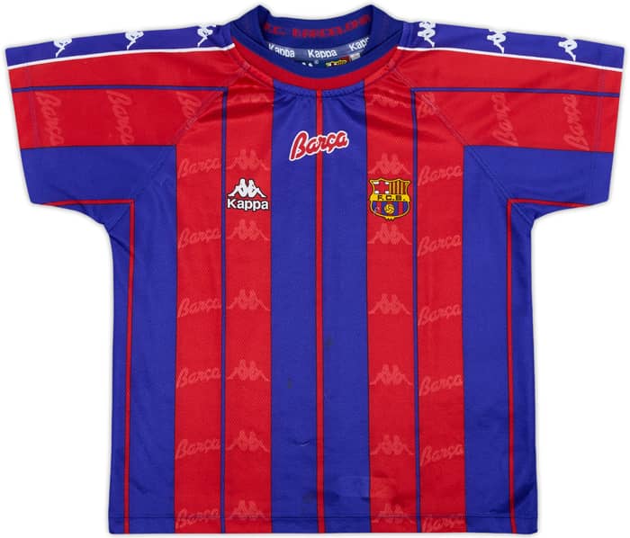 1997-98 Barcelona Home Shirt - 8/10 - (S.Boys)