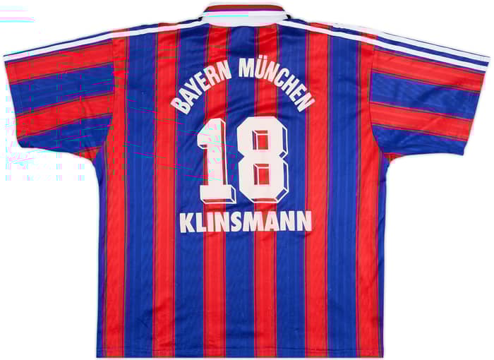 1995-97 Bayern Munich Home Shirt Klinsmann #18 - 7/10 - (XL)