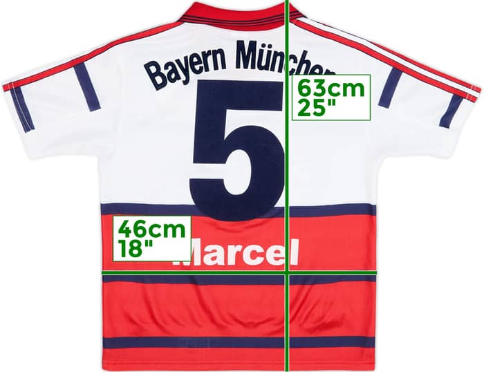 1998-00 Bayern Munich Away Shirt Marcel #5 - 9/10 - (Y)