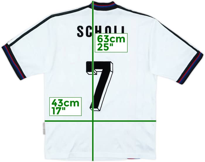 Camiseta de visitante del Bayern Munich 1996-98 Scholl #7 - 8/10 - (Juvenil)