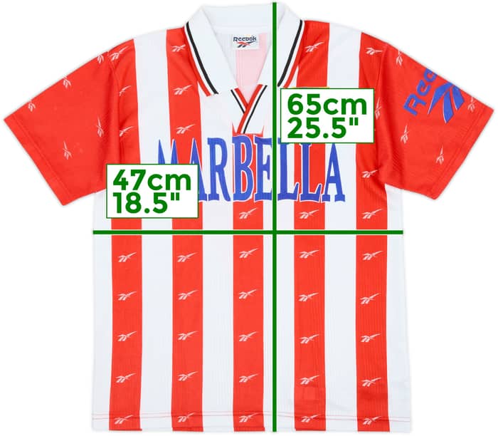 1998-99 Atletico Madrid Basic Home Shirt #9 - 8/10 - (L.Boys)