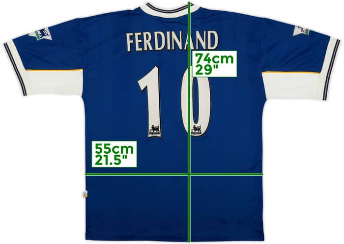 1997-98 Tottenham Away Shirt Ferdinand #10 - 6/10 - (M)