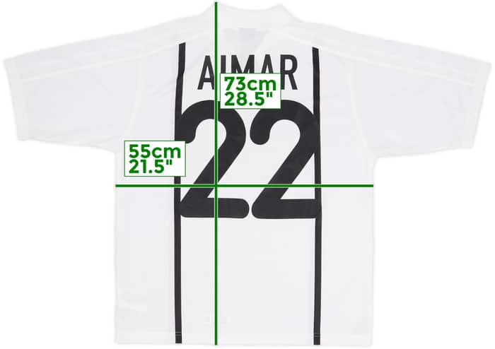Camiseta básica de local del Valencia 2000-01 Aimar #22 - 6/10 - (M)
