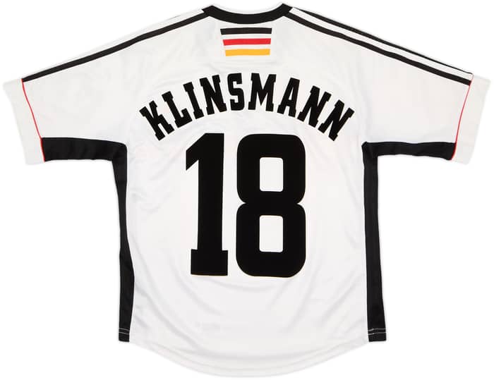 1998-00 Germany Home Shirt Klinsmann #18 (Y)