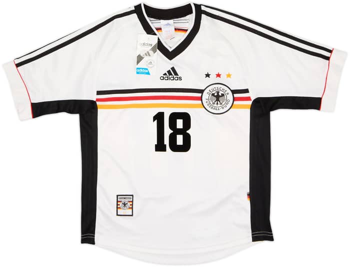 1998-00 Germany Home Shirt Klinsmann #18 (Y)