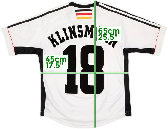 1998-00 Germany Home Shirt Klinsmann #18 (Y)