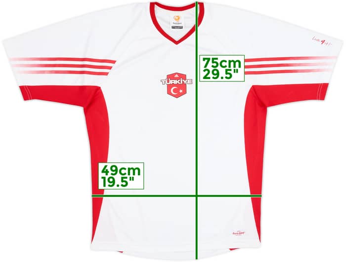 Camiseta adidas Euro 2004 de entrenamiento de Turkey 2004-06 - 9/10 - (M)