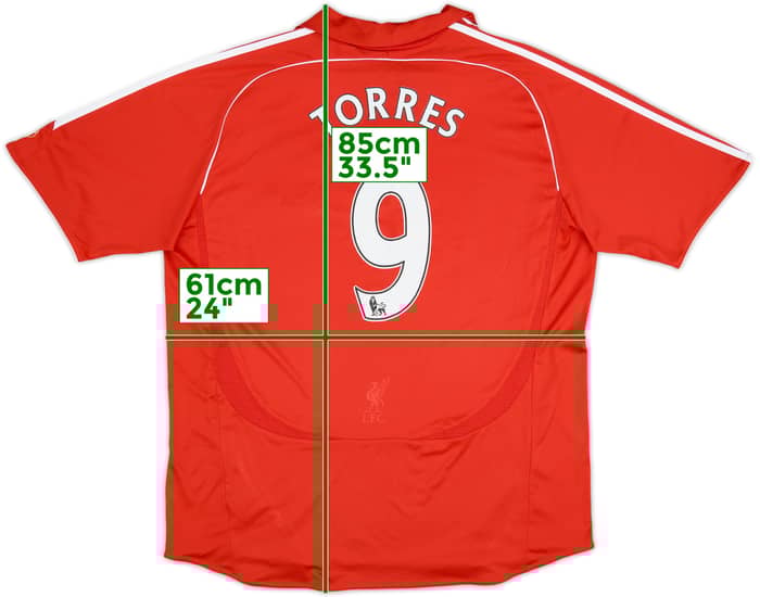 2006-08 Liverpool Home Shirt Torres #9 - 8/10 - (XXL)