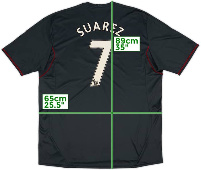 2011-12 Liverpool Away Shirt Suarez #7 - 8/10 - (3XL)
