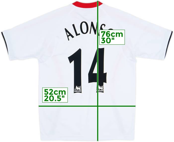 2005-06 Liverpool Away Shirt Alonso #14 - 8/10 - (M)
