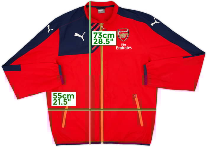 2015-16 Arsenal Puma Track Jacket - 8/10 - (L)