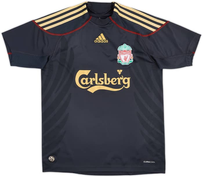 2009-10 Liverpool Away Shirt Gerrard #8 - 10/10 - (L.Boys)