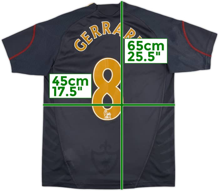 2009-10 Liverpool Away Shirt Gerrard #8 - 10/10 - (L.Boys)