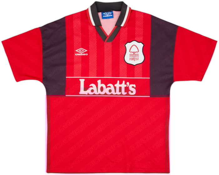 1994-96 Nottingham Forest Home Shirt Haaland #18 - 8/10 - (L)