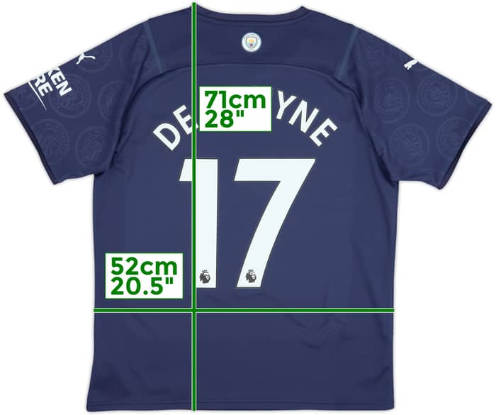 2021-22 Manchester City Tercera Camiseta De Bruyne #17 - 9/10 - (L)