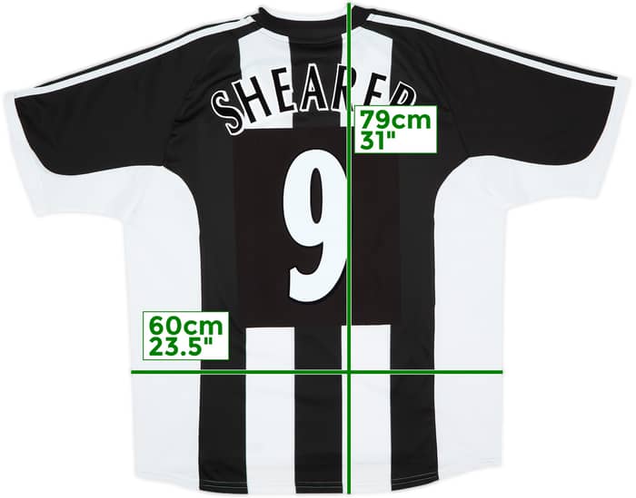 2001-03 Newcastle Home Shirt Shearer #9 - 7/10 - (XL)