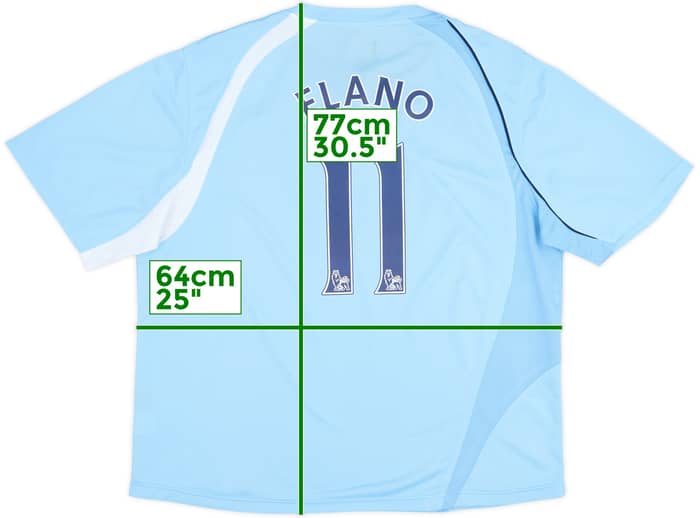 Camiseta de local del Manchester City 2008-09 Elano #11 - 6/10 - (3XL)
