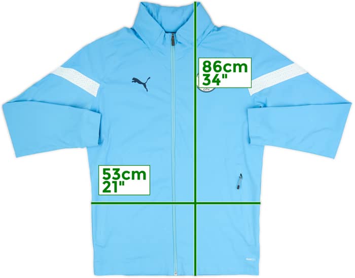 2022-23 Manchester City Puma Hooded Rain Jacket - 6/10 - (XL)