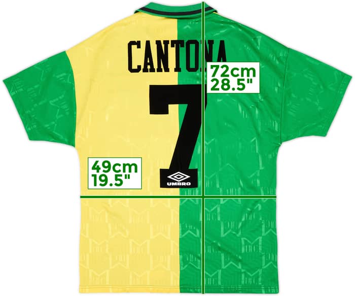 1992-94 Manchester United Third Shirt Cantona #7 - 8/10 - (M)