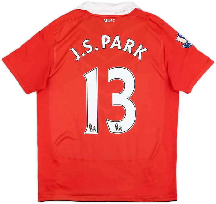 2010-11 Manchester United Home Shirt J.S.Park #13 - 8/10 - (XL.Boys)