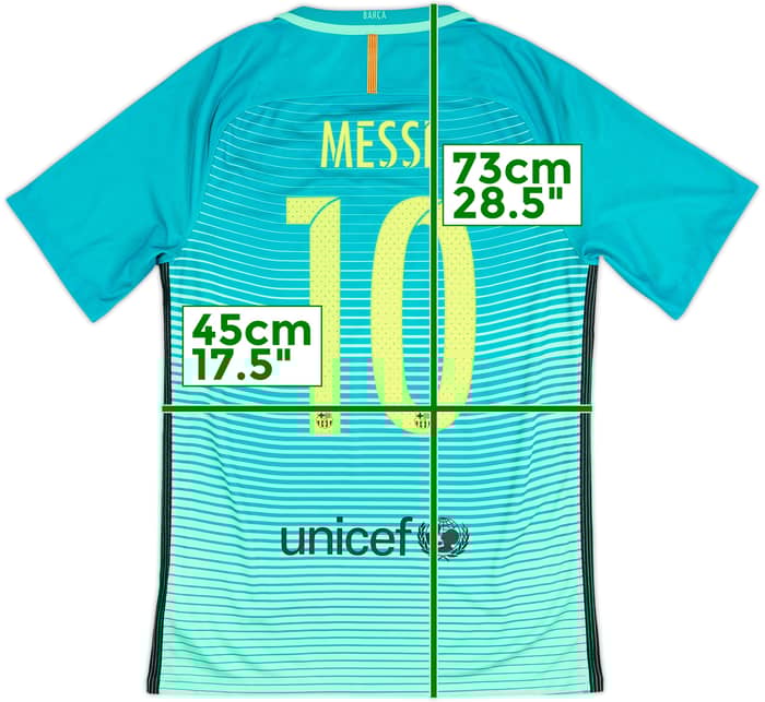 2016-17 Barcelona Third Shirt Messi #10 - 8/10 - (S)