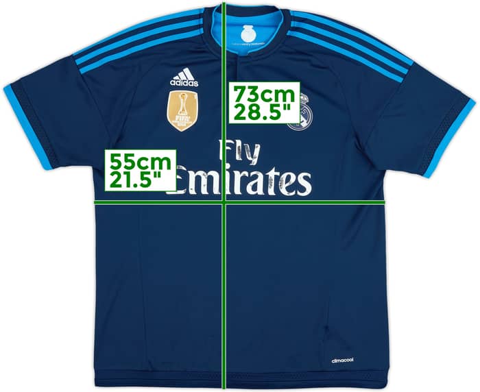 2015-16 Real Madrid Third Shirt - 5/10 - (L)