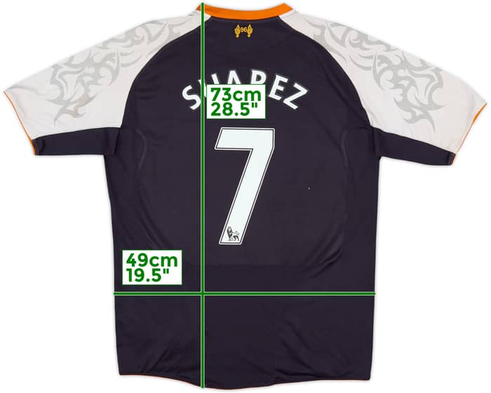 2012-13 Liverpool Third Shirt Suarez #7 - 6/10 - (L)