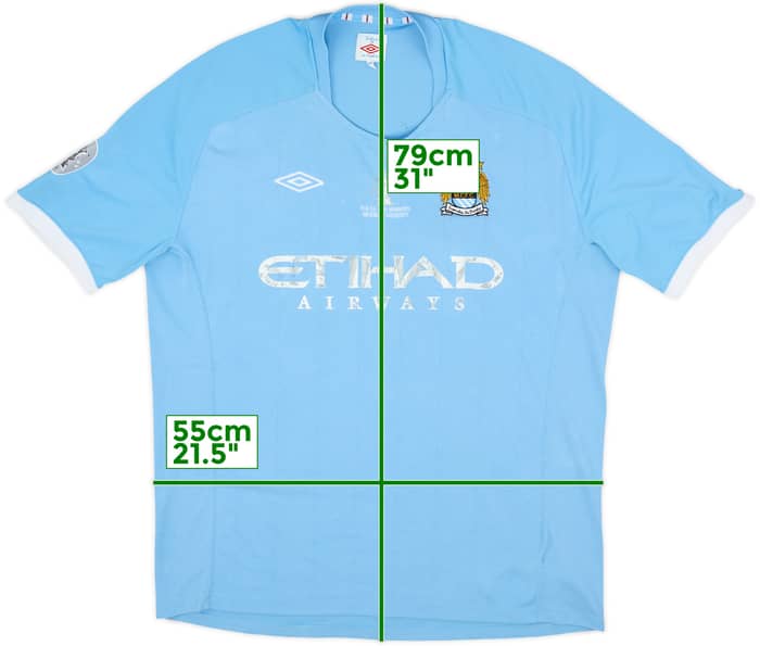 2010-11 Manchester City Home Shirt - 4/10 - (XL)