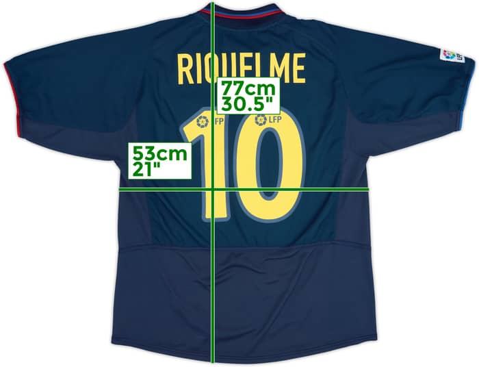 2002-03 Barcelona Away Shirt Riquelme #10 - 8/10 - (L)
