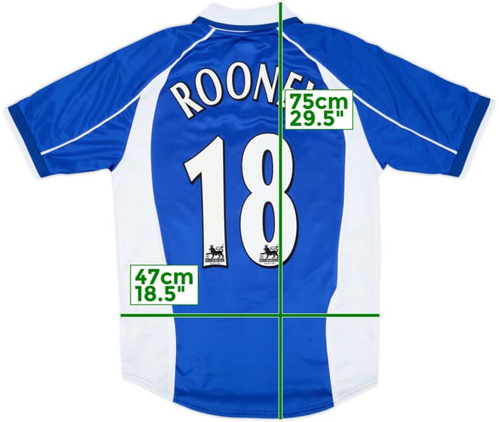 2000-02 Everton Home Shirt Rooney #18 - 7/10 - (S)