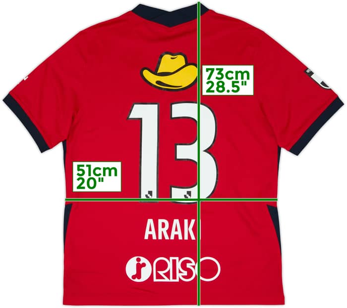 2021 Kashima Antlers Home Shirt Araki #13 - 8/10 - (XL)