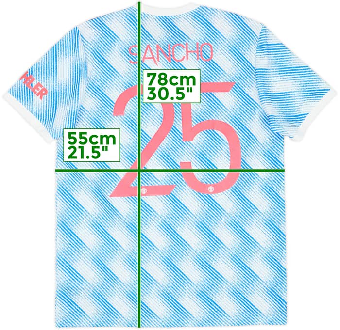 2021-22 Manchester United Away Shirt Sancho #25 - 10/10 - (L)