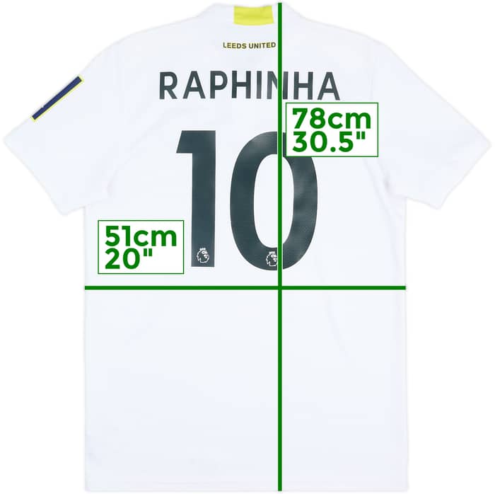 Camiseta de local del Leeds United 2021-22 Raphinha #10 - 9/10 - (L)