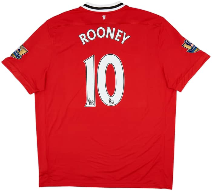 2011-12 Manchester United Home Shirt Rooney #10 - 7/10 - (XXL)