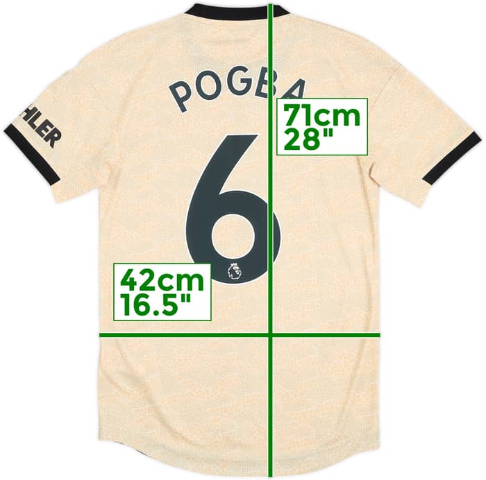 2019-20 Manchester United Authentic Away Shirt Pogba #6 - 10/10 - (XS)