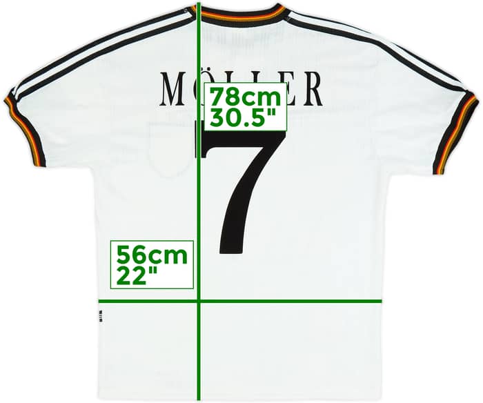 1996-98 Germany Home Shirt Moller #7 - 6/10 - (L)