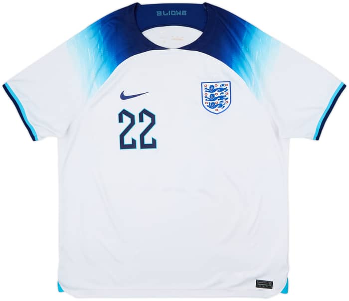 2022-23 England Home Shirt Bellingham #22 - 6/10 - (XL)