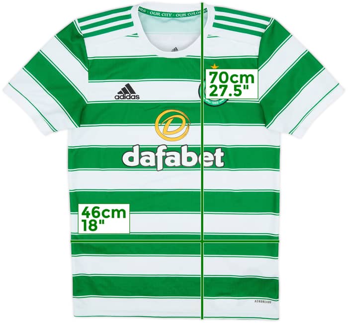 2021-22 Celtic Home Shirt - 8/10 - (S)